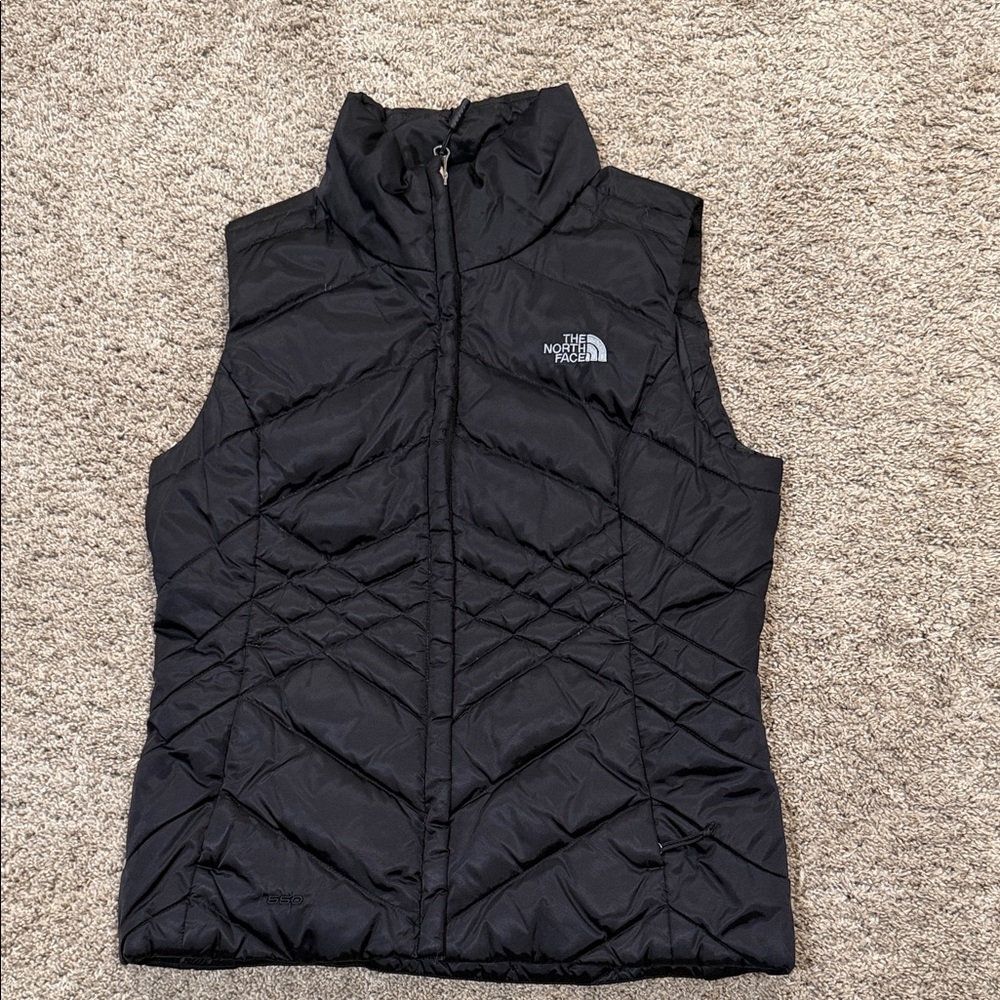The North Face Black Quilted Vest Size Small